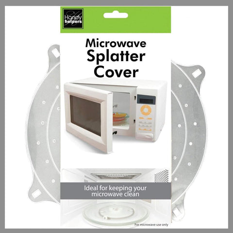 Handy Helpers Kitchen Essentials Microwave Splatter Cover, 10" x 12", Silver