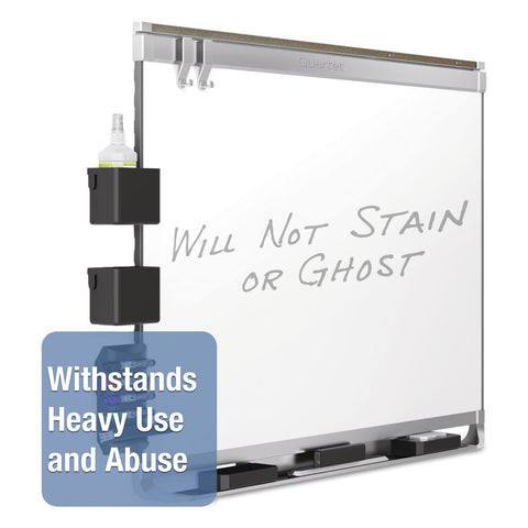 Quartet Magnetic Whiteboard, Porcelain, White Board, Dry Erase Board, 8' x 4', Aluminum Frame, Prestige 2 Duramax (P558AP2)