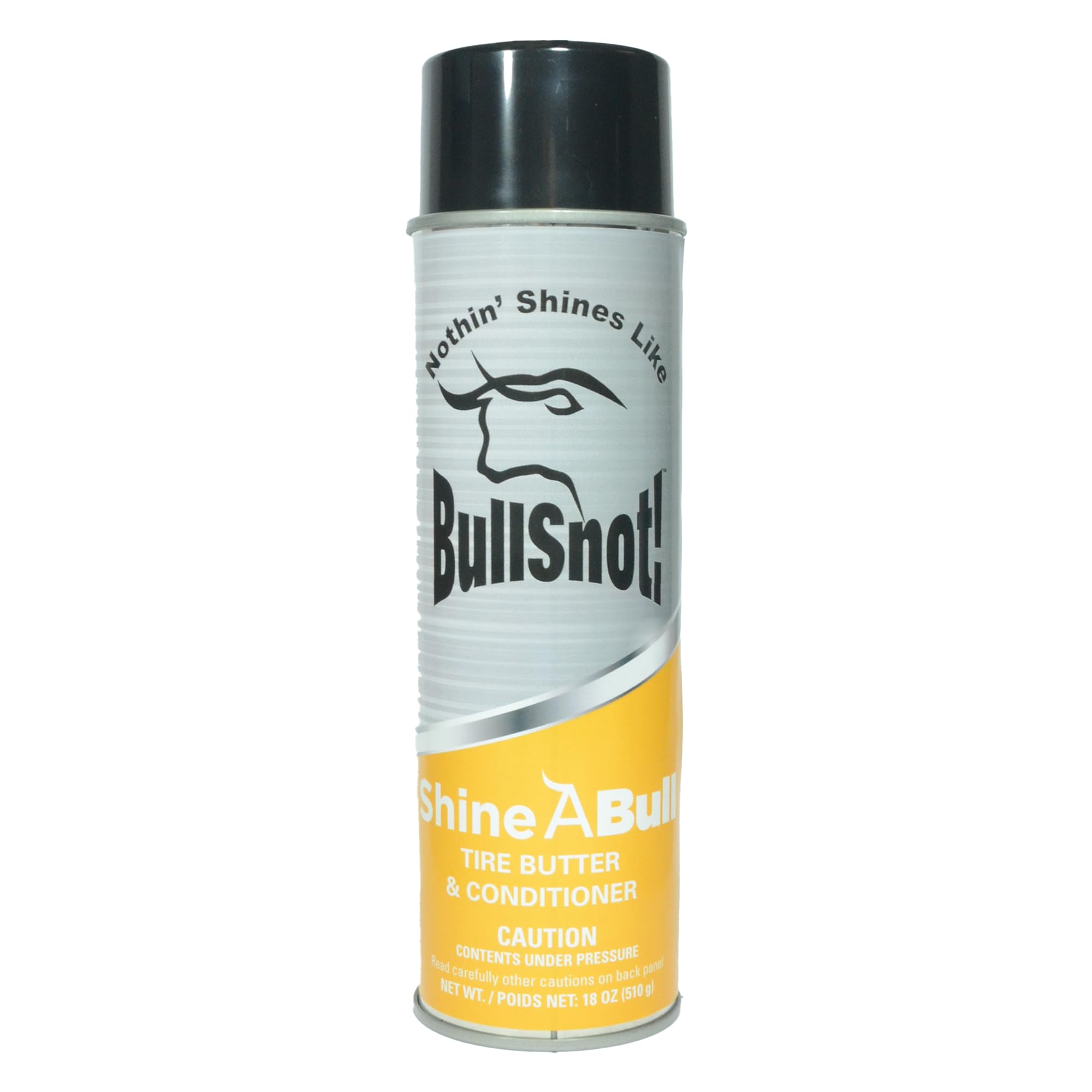 BullSnot! ShineABull Instant Tire Butter & Trim Gloss Spray Silicone-Free, UV Protection, Restores Shine & Moisture to Tires, Bumpers, Seals & More Fast, Easy Application Made in the USA
