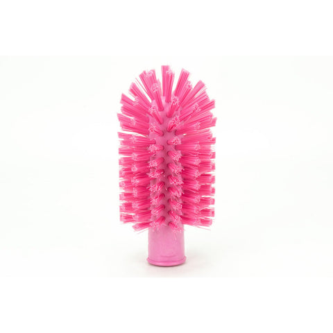 SPARTA Plastic Multi-Purpose Valve Brush, Pipe Brush, Round Brush with Polyester Bristles, Color Coded for Commercial Cleaning, Kitchen, Restaurant, Bathroom, 5.9 X 3 X 5.9 Inches, Pink