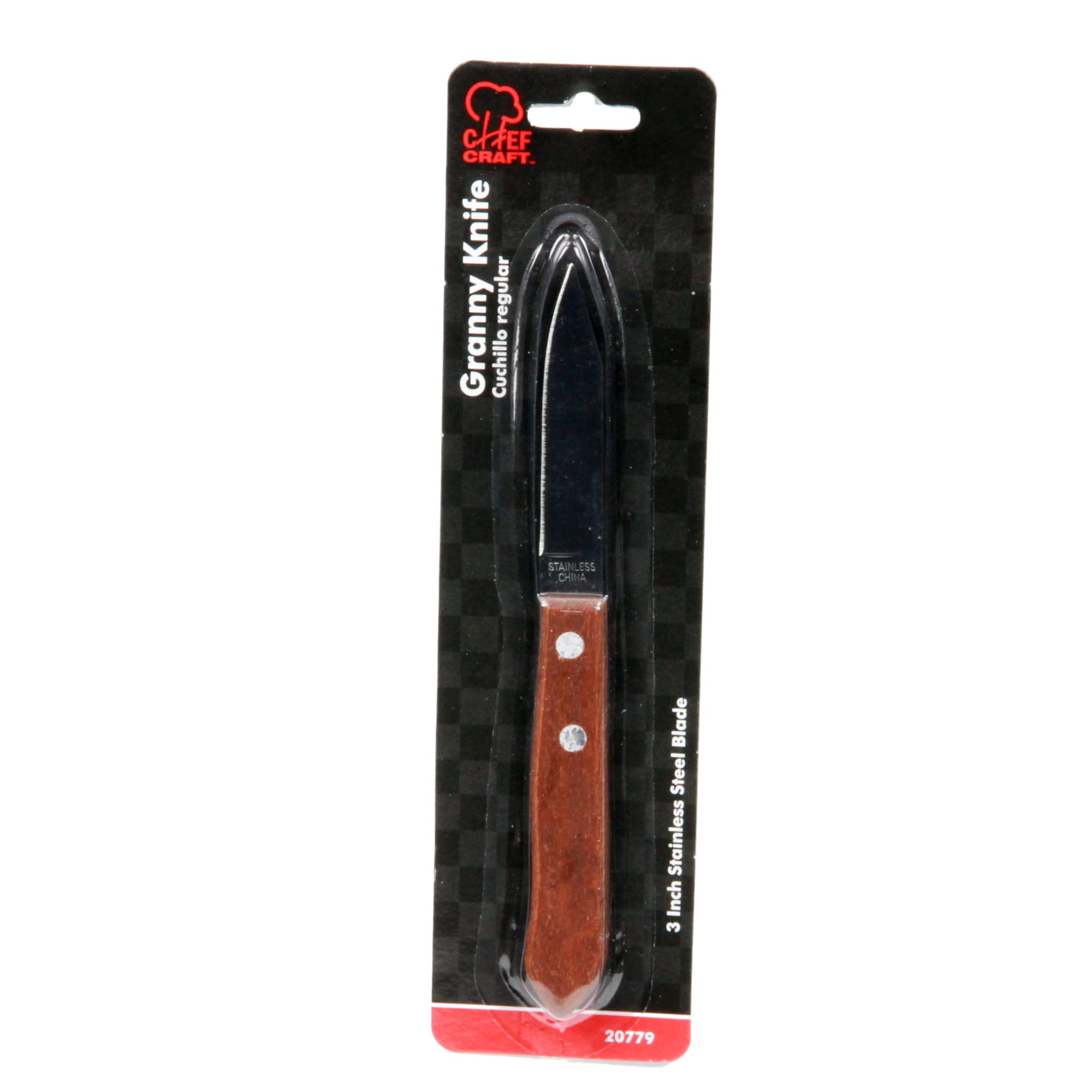 Chef Craft 20779, 1-piece Stainless Steel Granny Knife, 3 Inch Blade, 8.75 inch