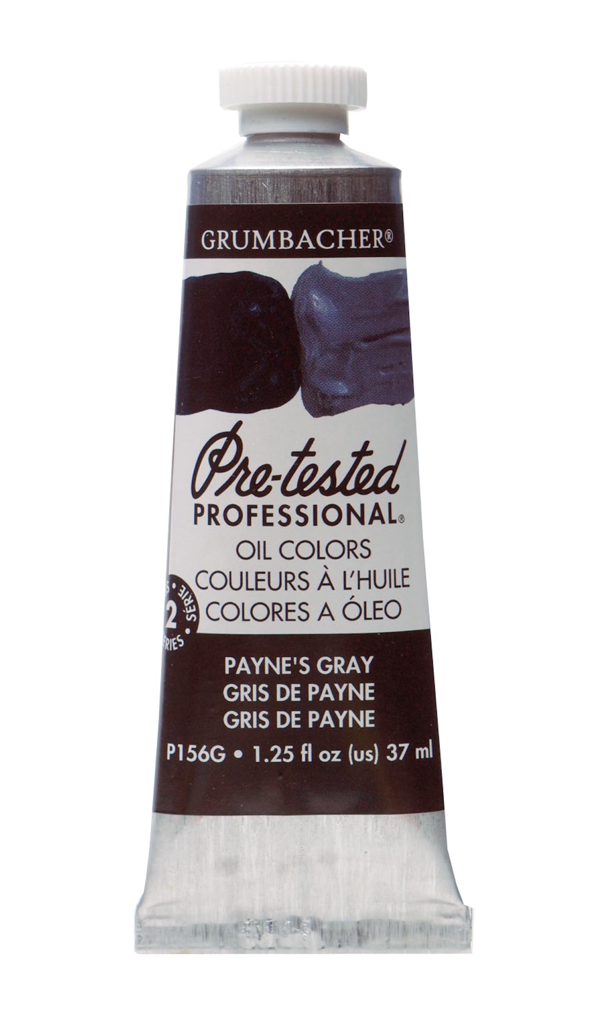 Grumbacher Pre-Tested Oil Paint, 37ml/1.25 Ounce, Payne's Gray (P156G)