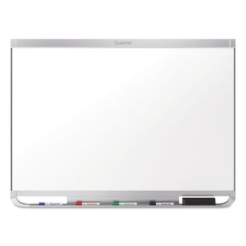 Quartet Magnetic Whiteboard, Porcelain, White Board, Dry Erase Board, 8' x 4', Aluminum Frame, Prestige 2 Duramax (P558AP2)
