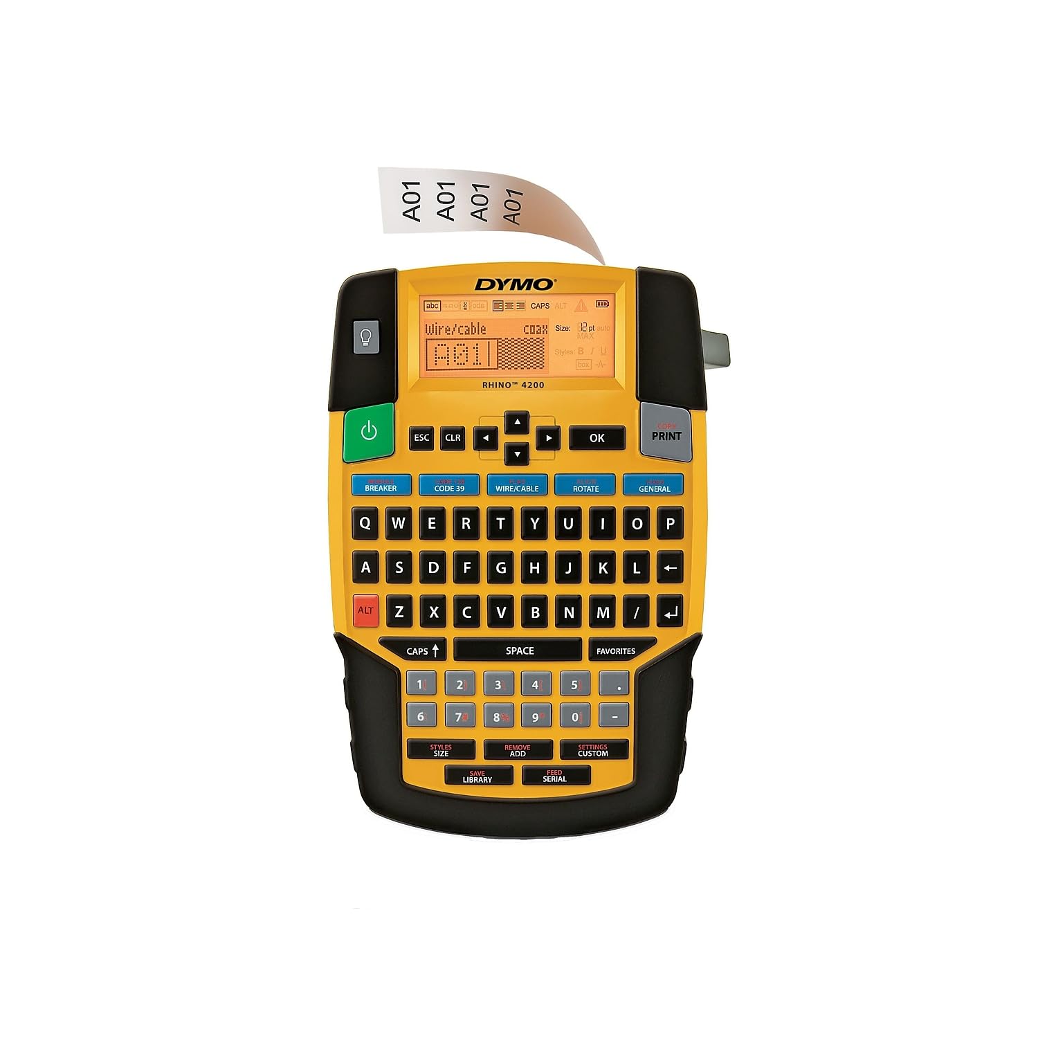 DYMO Rhino 4200 Labeling Tool Industrial Label Maker QWERTY Keyb