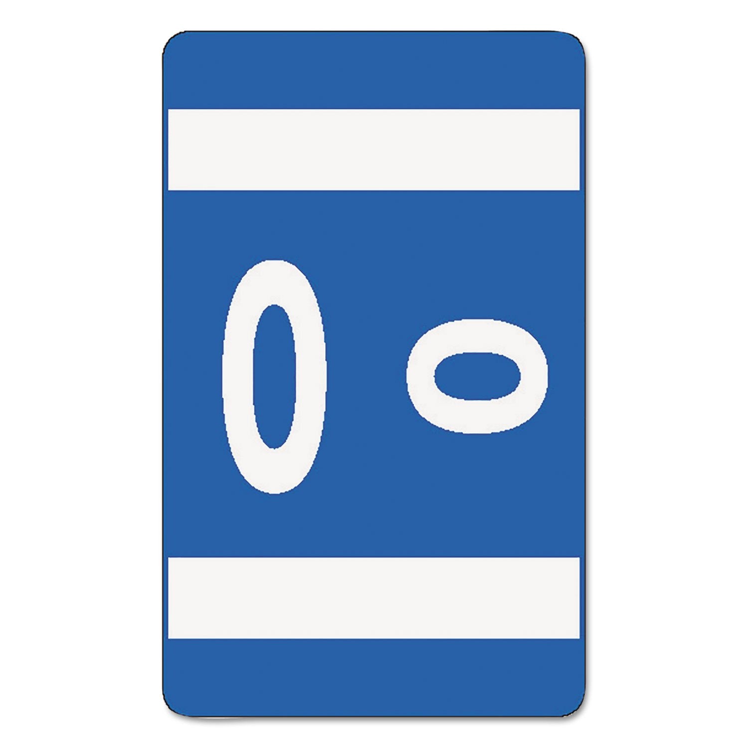 Smead AlphaZ ACCS Color-Coded Alphabetic Label, O, Dark Blue, 100 Labels per Pack (67185)