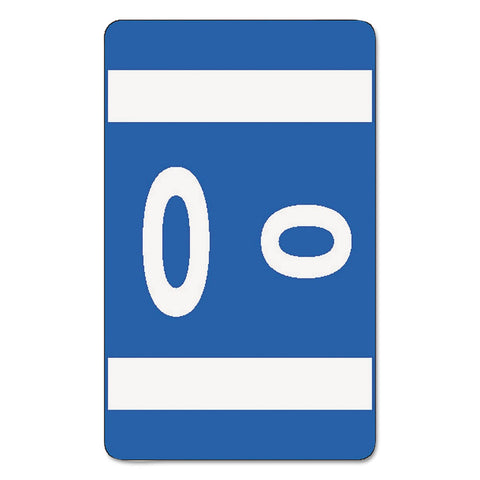 Smead AlphaZ ACCS Color-Coded Alphabetic Label, O, Dark Blue, 100 Labels per Pack (67185)