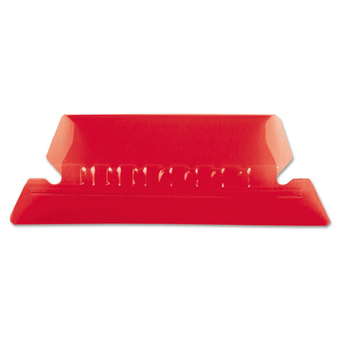 Pendaflex Hanging Folder Tabs, 2", Clear Red, 25 Tabs and Inserts per Pack (42 RED)