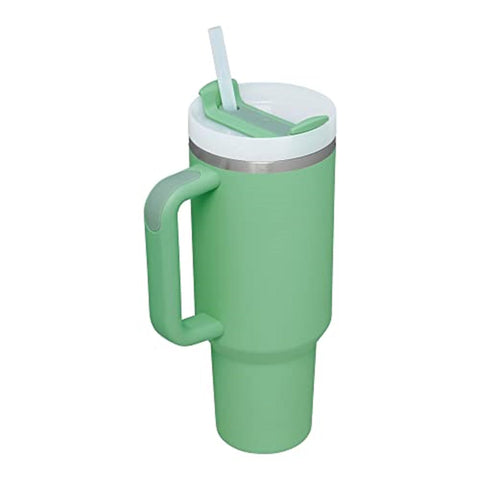 STANLEY Quencher H2.0 Tumbler with Straw 40 oz | Flowstate 3-Position Lid | Cup Holder Compatible for Travel | Insulated Stainless Steel Cup | BPA-Free | Jade