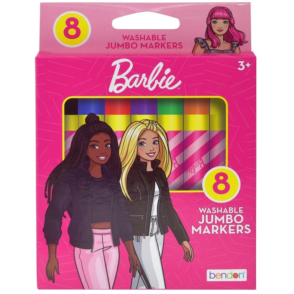 Barbie Washable Jumbo Markers (8-Count)