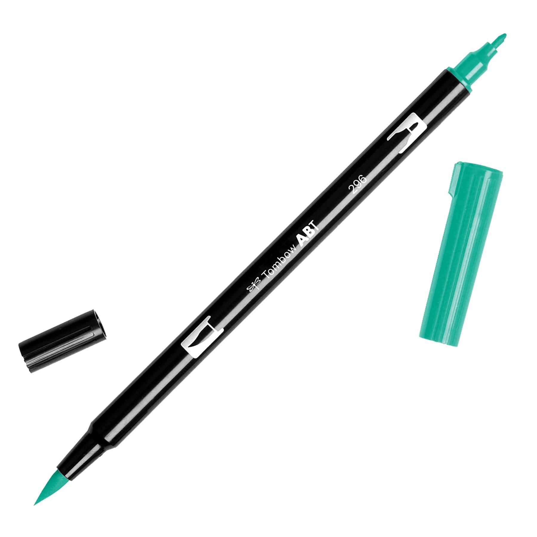 Tombow 56534 Dual Brush Pen Art Marker, 296 - Green, 1 Pack. Blendable, Brush & Fine Tip Marker