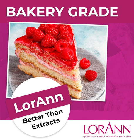LorAnn Oils Raspberry Bakery Emulsion: True Essence, Ideal for Boosting Fruit Tones in Cakes, Cookies & Desserts, Gluten-Free, Keto-Friendly, Extract Substitute Essential for Your Kitchen,16 Oz
