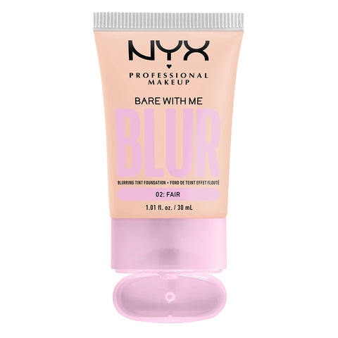NYX PROFESSIONAL MAKEUP Bare With Me Blur Skin Tint Foundation Make Up with Matcha, Glycerin & Niacinamide - Fair