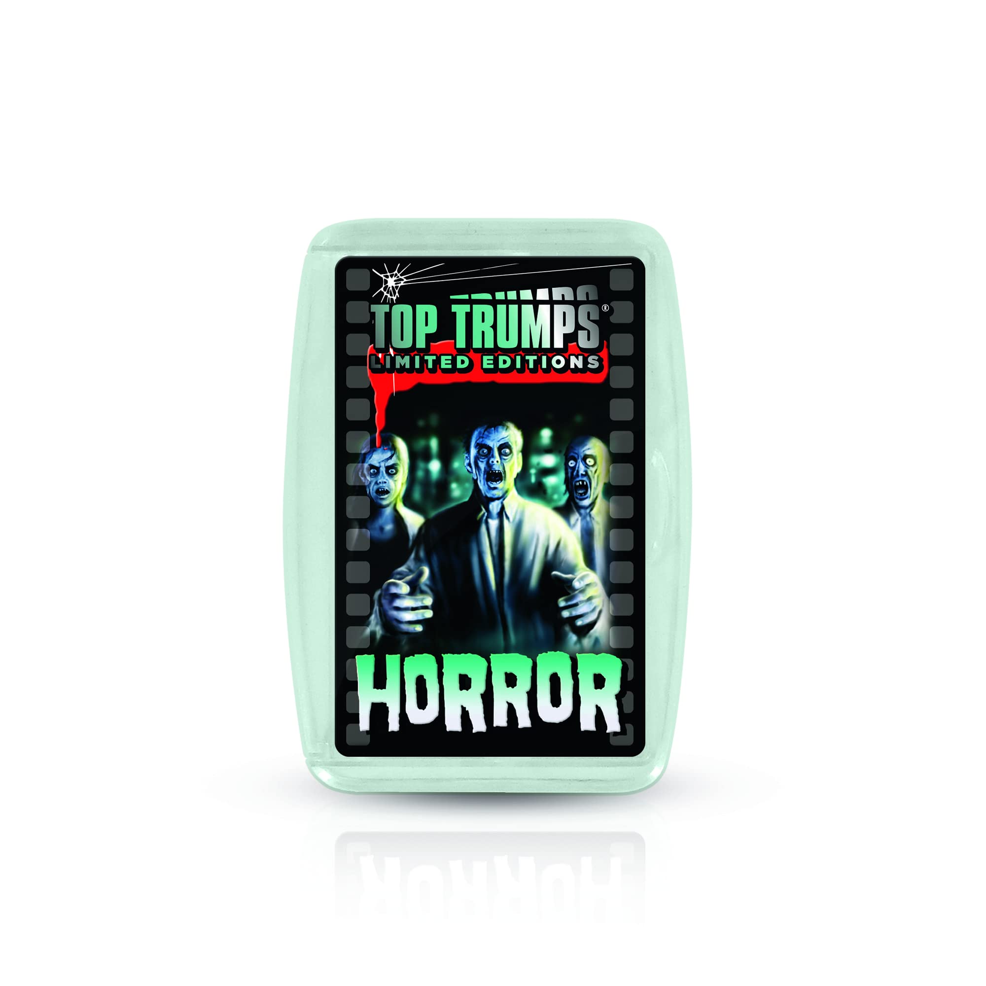 Horror 2020 Top Trumps Card Game w/Glow in The Dark Case