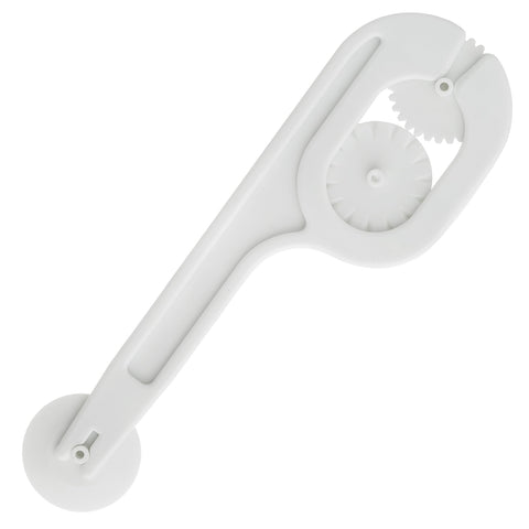 Ateco Fondant Cutter & Embosser, 3 Interchangeable Wheels, Food Grade Plastic,White