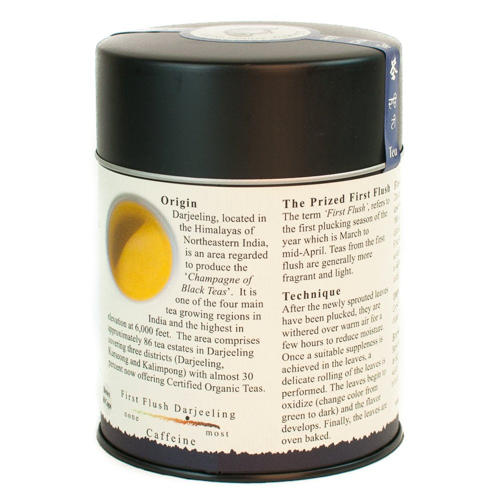The Tao of Tea, First Flush Darjeeling Black Tea, Loose Leaf, 3.5 Ounce Tin