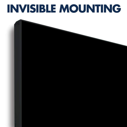 Quartet Dry Erase Board, 85" x 48" Glass Magnetic Whiteboard, Wide Format Horizontal Board, InvisaMount, Black (G8548IMB)