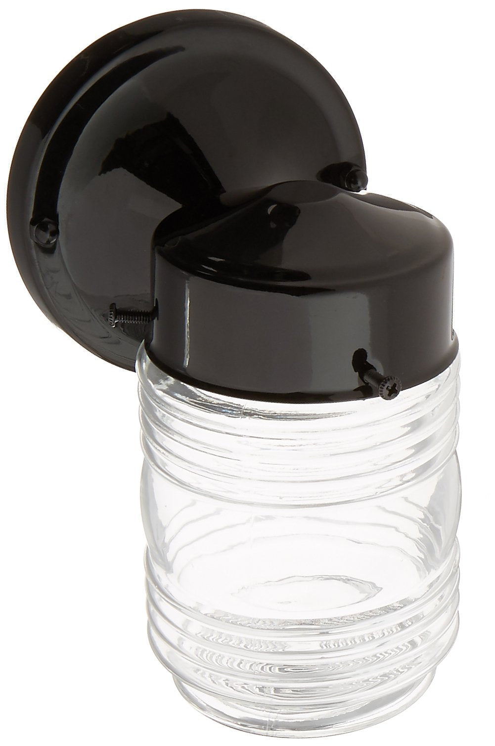 Nuvo Lighting SF77/119B Transitional One Light Outdoor Wall Mount in Black finish