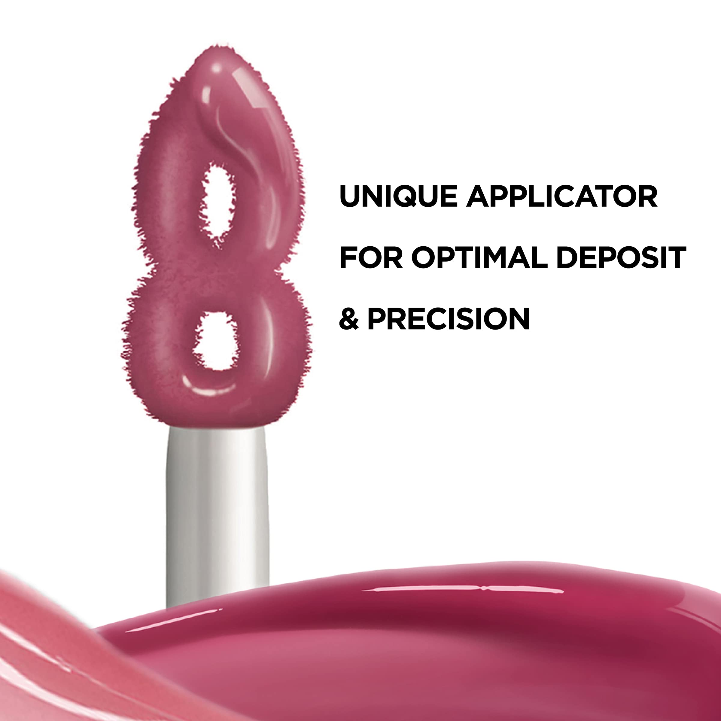 L'Oreal Paris Infallible Pro Gloss Plump Lip Gloss with Hyaluronic Acid, Long Lasting Plumping Shine, Lips Look Instantly Fuller and More Plump, Ruby Sheen, 0.21 fl. oz.