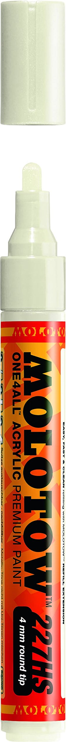 MOLOTOW ONE4ALL Acrylic Paint Marker, 4mm, 1 Each (227.235) 229 - Nature White