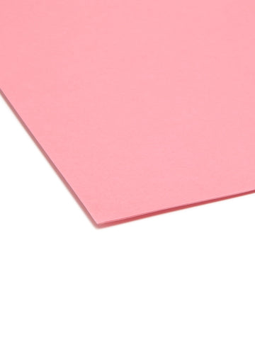 Smead SuperTab File Folders, Oversized 1/3-Cut Tab, Letter Size, Dark Pink, 12 per Pack (11819)