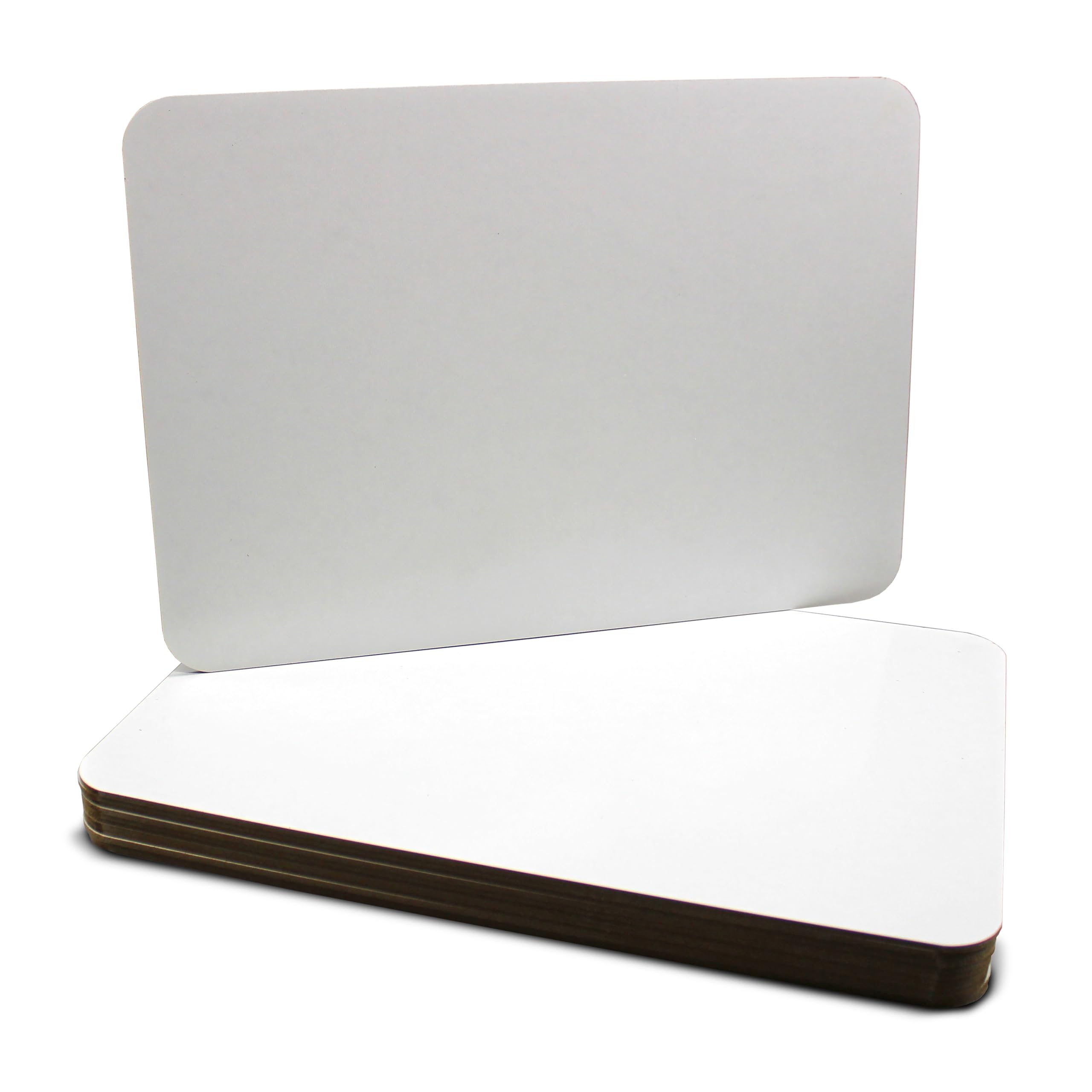 Flipside Products 11" x 16" Large Dry Erase White Boards, Classroom Pack, Single-Sided Lapboard for Class, Reusable for Group Participation - 12 Pack