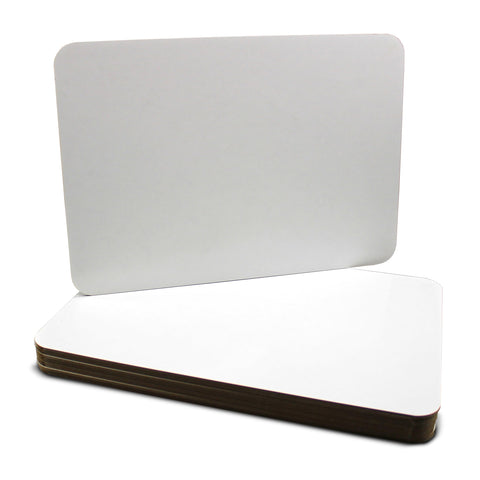 Flipside Products 11" x 16" Large Dry Erase White Boards, Classroom Pack, Single-Sided Lapboard for Class, Reusable for Group Participation - 12 Pack