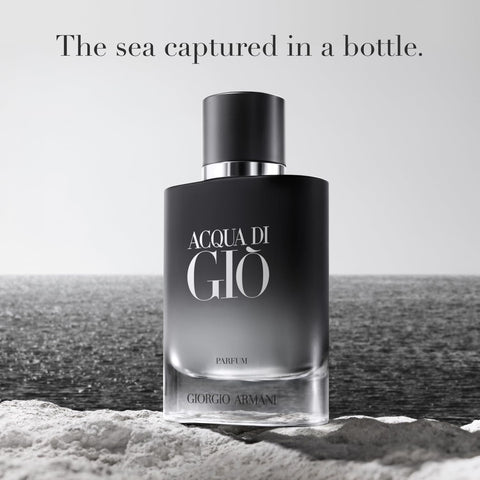 Armani Beauty – Acqua di Giò – Parfum – Cologne for Men – Fresh & Woody Men's Fragrance – Bergamot, Ginger, Marine, Geranium, Rosemary, Clary Sage, Patchouli, Incense Notes - 3.3 Fl Oz