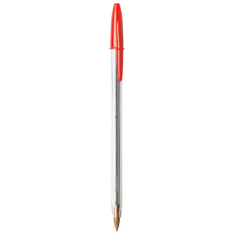 BIC Cristal Xtra Smooth Ballpoint Pen, Medium Point (1.0mm), Red, 10-Count
