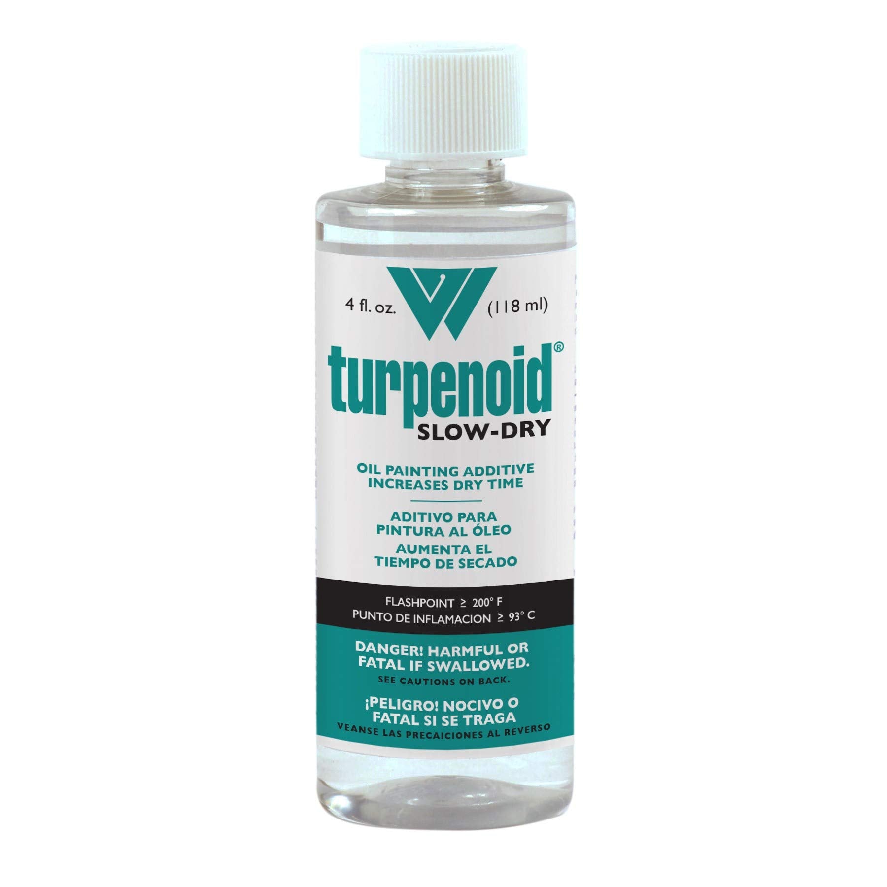 Weber Turpenoid Slow-Dry Oil Painting Additive, 4 fl. oz./118ml Bottle, Clear, 1 Each (1634)