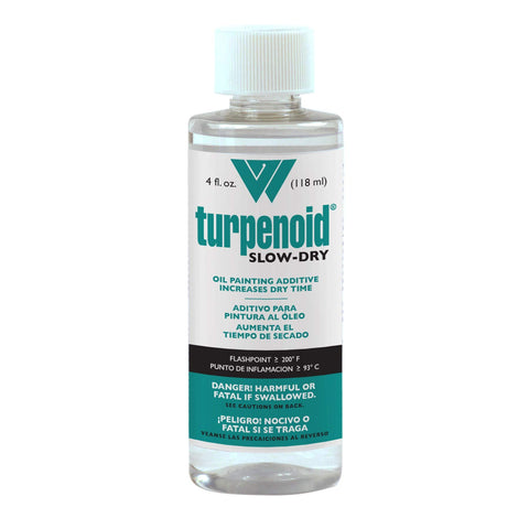 Weber Turpenoid Slow-Dry Oil Painting Additive, 4 fl. oz./118ml Bottle, Clear, 1 Each (1634)
