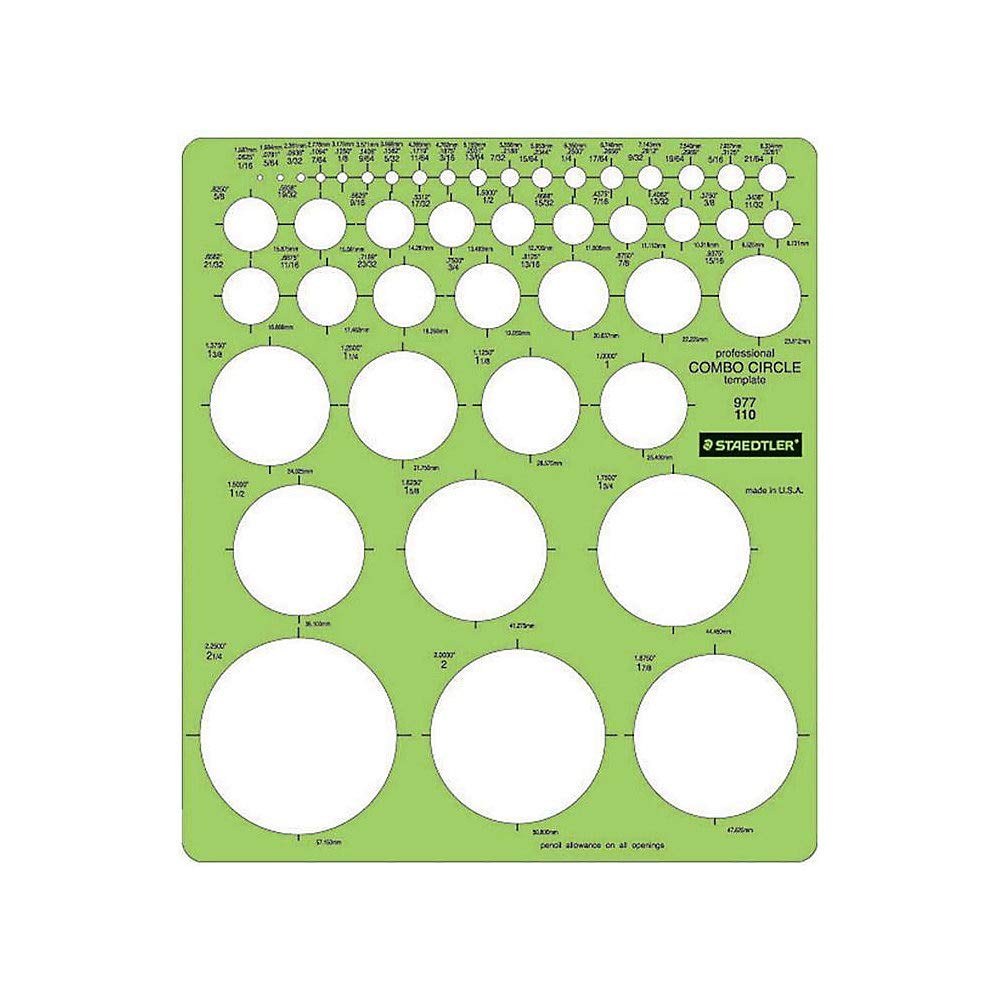 Staedtler Combo Circle Template 977 110