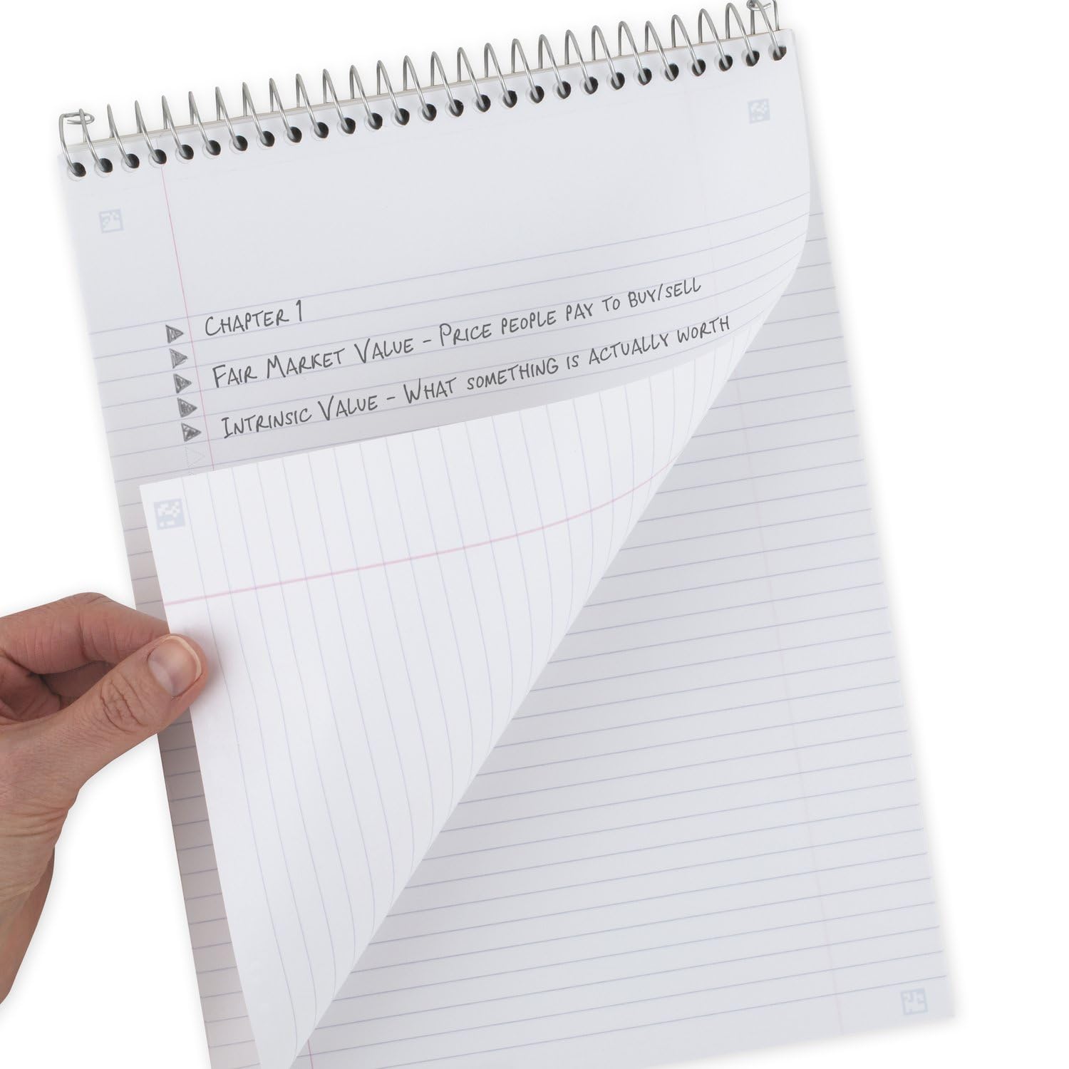 Five Star Top Bound Notebook, 1 Subject, College Ruled Paper, 100 Sheets, 11" x 8-1/2", Color Selected For You, 1 Count (06182)