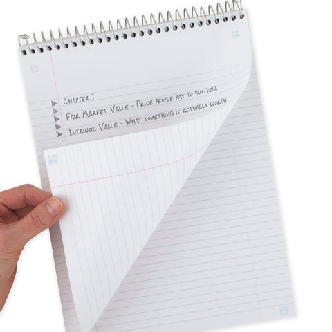 Five Star Top Bound Notebook, 1 Subject, College Ruled Paper, 100 Sheets, 11" x 8-1/2", Color Selected For You, 1 Count (06182)