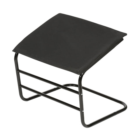 ETNA Ottoman Foot Rest Footstool - Supportive Leg Rest for Chair Sofa Couch - Office Footrest Under Desk Foot Hammock - Black Padded Foot Stool