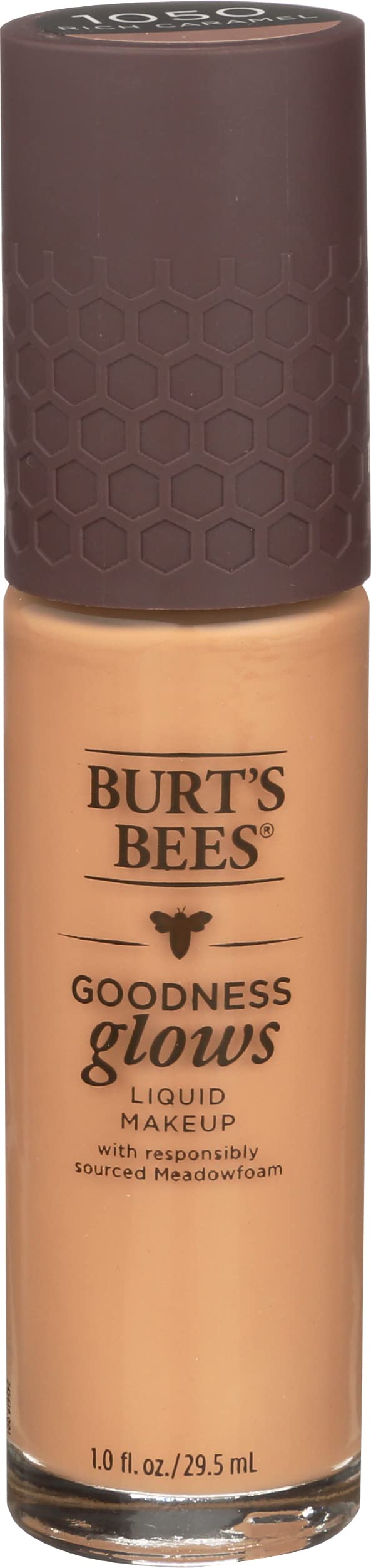 Burt's Bees Goodness Glows Liquid Makeup, Rich Caramel - 1.0 Ounce