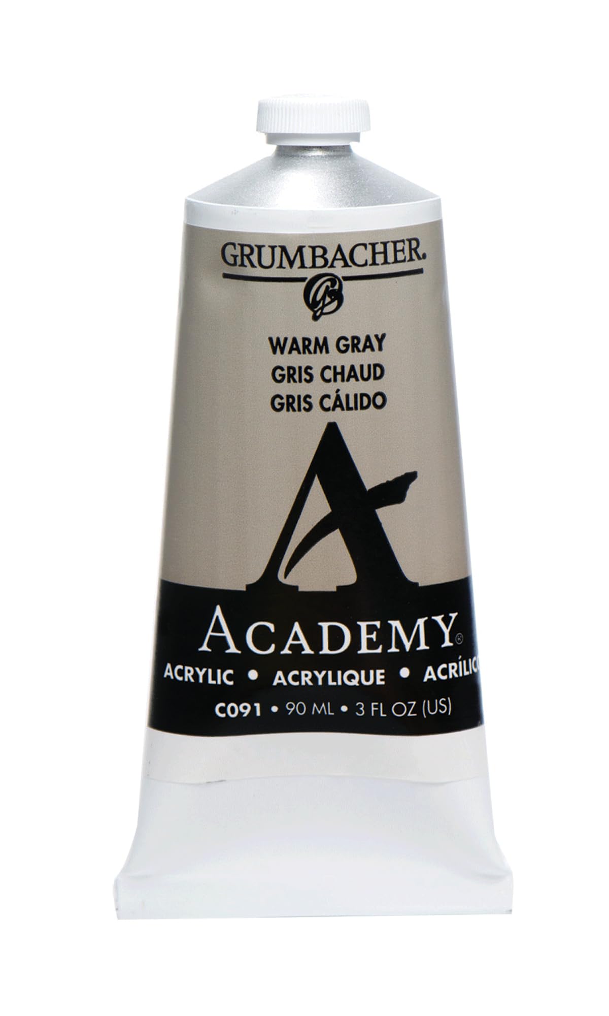 Grumbacher Academy Acrylic, 90ml Tube, Warm Gray