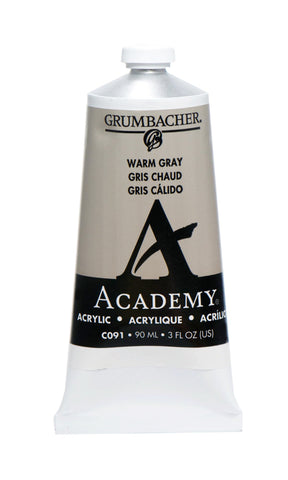 Grumbacher Academy Acrylic, 90ml Tube, Warm Gray