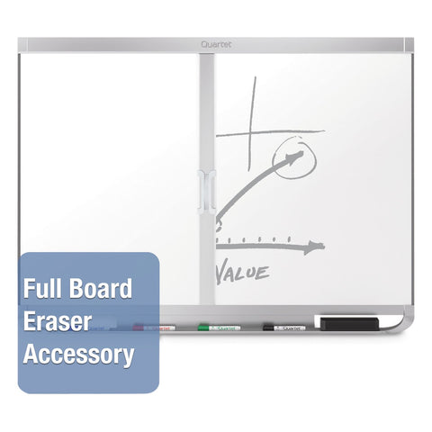 Quartet Magnetic Whiteboard, Porcelain, White Board, Dry Erase Board, 8' x 4', Aluminum Frame, Prestige 2 Duramax (P558AP2)
