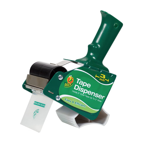 Duck Brand Standard Tape Gun with Pistol Grip Handle - Compatible with 3" Core Packing Tape Refill Rolls up to 3 Inches Wide - Green (1064012)