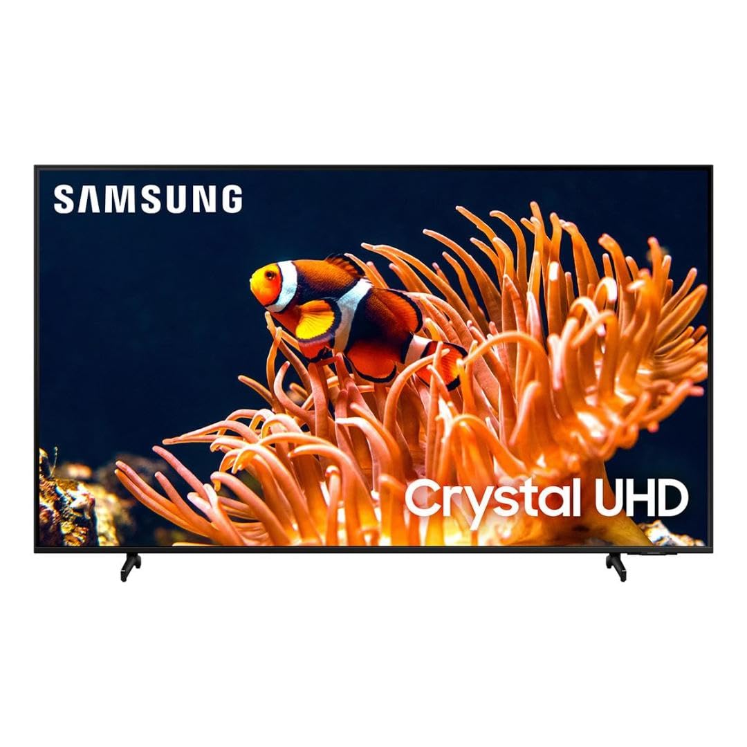 Samsung 85-Inch Class 4K Crystal UHD DU8000 Series HDR Smart TV w/Object Tracking Sound Lite, Motion Xcelerator 120Hz, Ultra Slim Design, Gaming Hub, Alexa Built-in (UN85DU8000, 2024 Model)