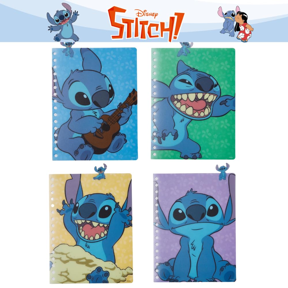 Innovative Designs Stitch Tab Journal Notebook, Spiral Bound, 96 Lined Pages, 8 x 7 inches, Blue
