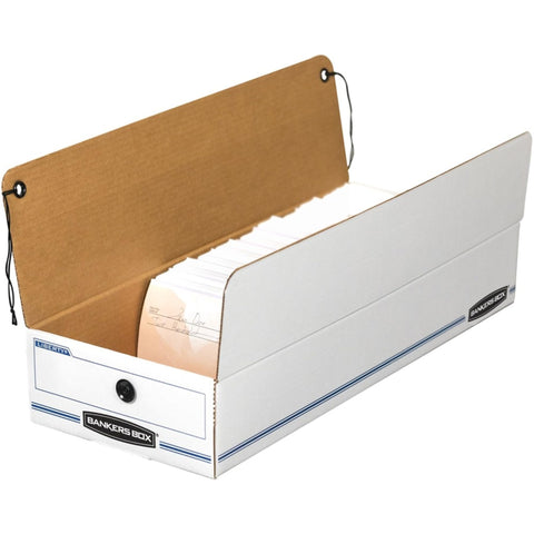 Bankers Box LIBERTY Check and Form Boxes, Standard Set-Up, String and Button, 9 x 23 x 4 Inches, Case of 12, (00002)