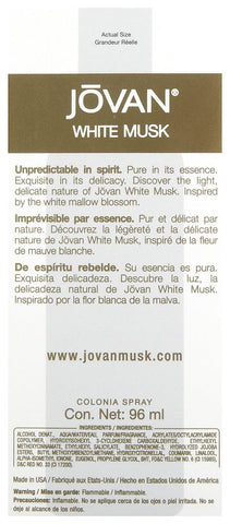 Jovan White Musk By Jovan For Women. Cologne Spray 3.25 Oz.