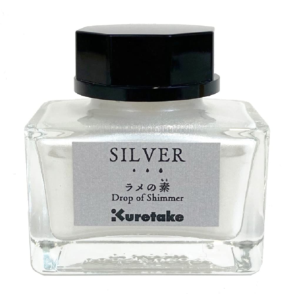 Kuretake ECF163-102 Ink Ink - Cafe Glitter Base Silver