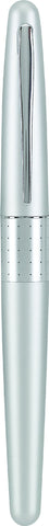 PILOT Metropolitan Collection Gel Roller Pen, Silver Barrel, Dots Design, Fine Point, Black Ink (91205)