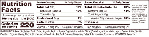 Bob's Red Mill Peanut Butter Chocolate & Oats Snack Bar – 1.76 Ounce (Pack of 1) - Gluten Free, Non-GMO, Whole Grain