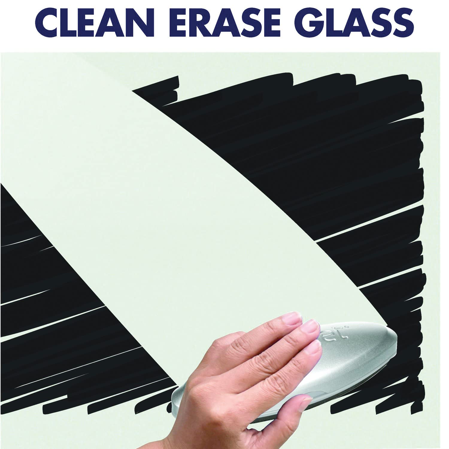 Quartet Glass Whiteboard, Magnetic Dry Erase White Board, 85" x 48", Wide Format with Invisible Mount, Black Aluminum Frame, Evoque (G8548BA)