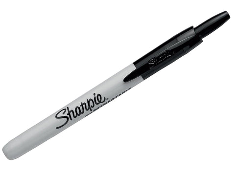 Sharpie Retractable Fine Point Permanent Markers, Black Color, 2-Units per Pack (1-Pack) Model 32724