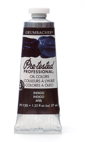 Grumbacher Pre-Tested Oil Paint, 37ml/1.25 Ounce, Indigo (P112G)