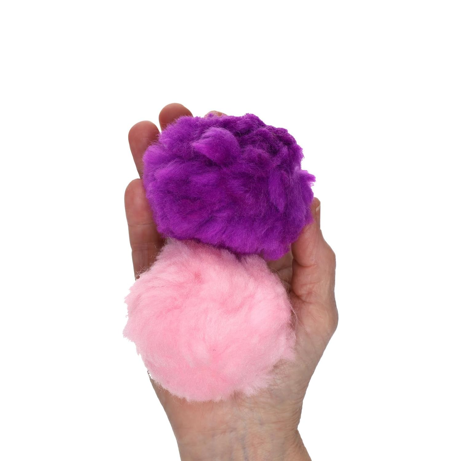 Essentials By Leisure Arts Yarn Pom Poms - Rown - 1" to 1.5" 20 Piece Pom Poms Arts and Crafts Gray Pompoms for Crafts Craft Puff Balls for Crafts